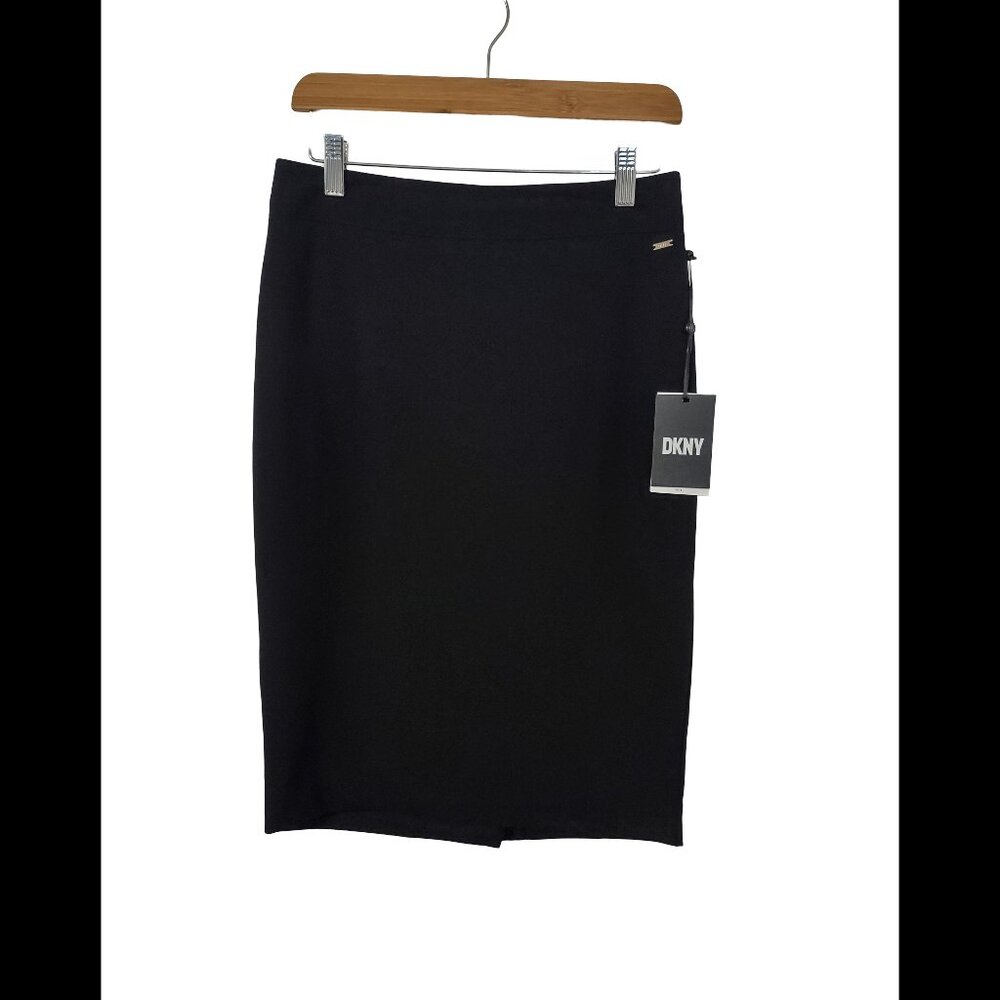 DKNY Knee Length Pencil Skirt Black 0